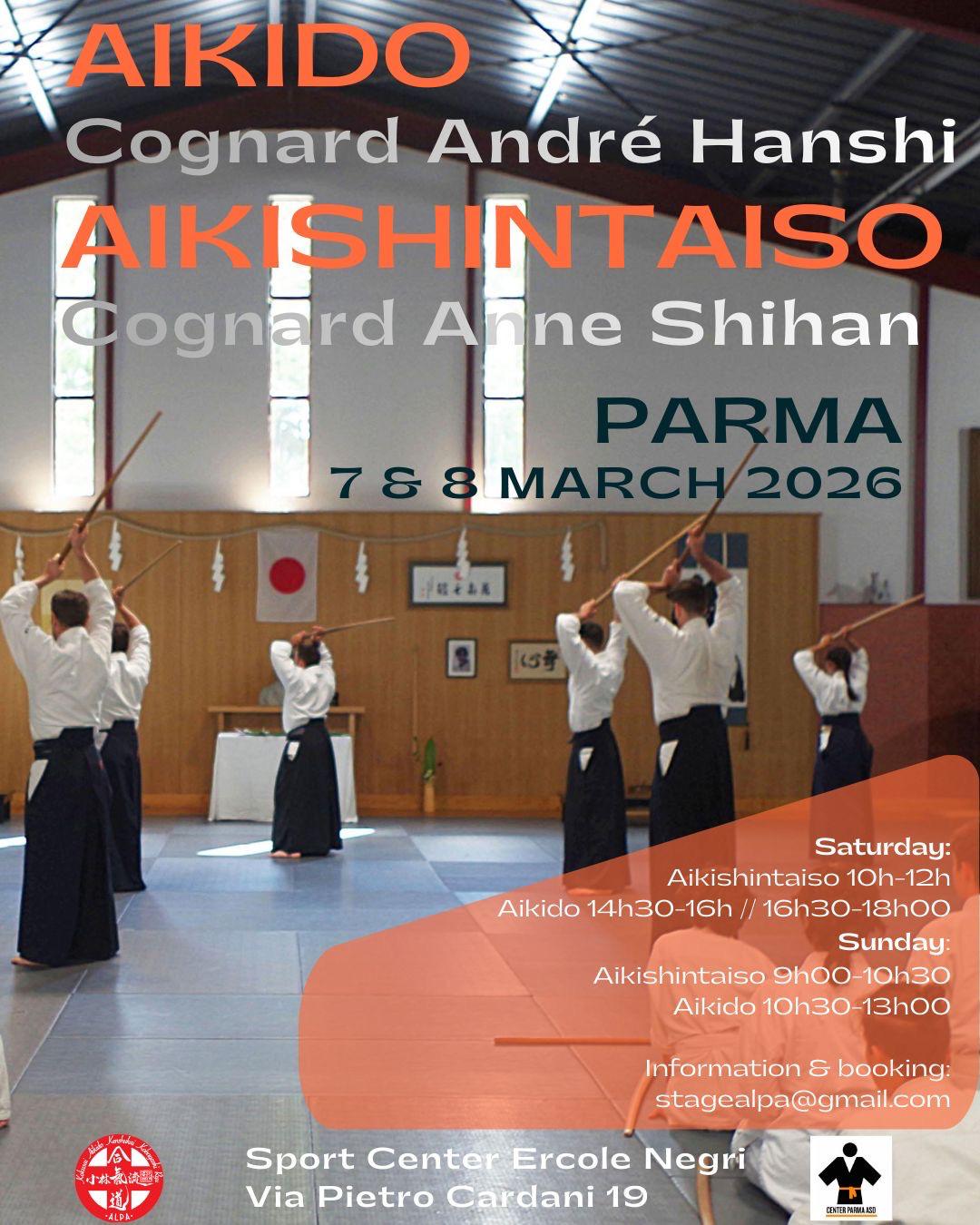 Konferencja, staż aikido i aikishintaiso w Parmie 2026 - szczegóły